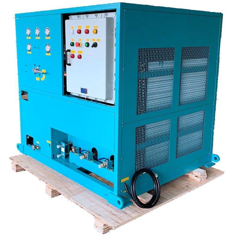 OEM Factory Freon Recovery Machine Oil Less Ac Gas Recharge Charging Machine 25HP Fast Speed Tank Gas Recovery Machine